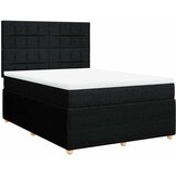  Krevet s oprugama i madracem crni 140 x 190 cm od tkanine | shoptok.hr