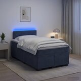 s box springom, madracem i LED-om Tamnosiva 120 x 200 cm | shoptok.hr