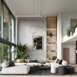 Thoro Črna aluminijasta LED viseča svetilka RIO – | Shoptok.si
