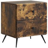  Noćni ormar s ladicama 2 pcs Dimljeni hrast 43 x 34 5 x 47 5 cm | shoptok.hr
