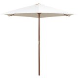The Living Store Senčnik 270x270 cm lesen drog kremno bele barve - Senčnik, (21742796) | Shoptok.si