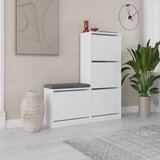 Hanah home Stalak za cipele 105x118,5x26cm Bijeli cijene