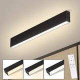 Nettlife moderna LED stropna svetilka 53,6 cm črna zatemnilna z daljinskim upravljalnikom 17 W dolga stropna namizna svetilka za dnevno sobo, spalnico, (22111163) | Shoptok.si