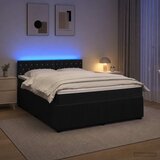  Boxspring krevet s madracem Crna 140 x 200 cm Bar&amp;scaron;un Slike