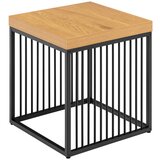 Actona Stranska mizica z mizno ploščo v hrastovem dekorju 40x40 cm Strington – | Shoptok.si