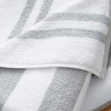 Bianca Bela/siva frotirna bombažna brisača 90x140 cm Reversible Stripe – | Shoptok.si