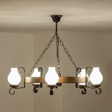  Brilagi - Luster na lancu ROATA 5xE14/40W/230V prečnik 70 cm buk/orah | Eponuda.com