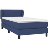  Box spring postelja z vzmetnico modra 80x200 cm blago, (20895518) | Shoptok.si