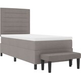  Krevet s kutijom s madracem i klupicom Taupe 90x190 cm Tkanina | shoptok.hr