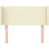  Uzglavlje s ušima krem 103x16x78/88 cm od od umjetne kože | shoptok.hr