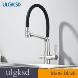 ulgksd Kuhinjska pipa, mešanica hladne in tople vode, funkcija pršenja, brušen nikelj, (5000159298) | Shoptok.si