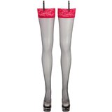 Cottelli tajice s crvenim čipkastim rubom (crne) - 7 | shoptok.hr