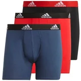 Adidas Logo Boxer Briefs 3 Pairs Crna