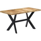 Blagovaonski stol od masivnog grubog drva manga 140x70x75 cm | shoptok.hr
