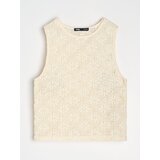 Sinsay Pleteni top s cvjetnim uzorkom | shoptok.hr