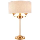  Endon 110721 - Stona lampa HIGHCLERE 3xE14/18W/230V bež/mesing | Eponuda.com