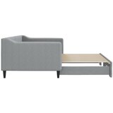  Dnevni krevet na razvlačenje svjetlosivi 90 x 200 cm od tkanine | shoptok.hr