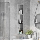  Ničica za tuš Srebrno 90 x 20 x 9.5 cm Nehrđajući čelik | shoptok.hr