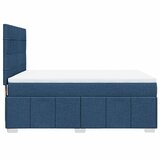  Krevet s oprugama i madracem plavi 160x200 cm od tkanine | shoptok.hr