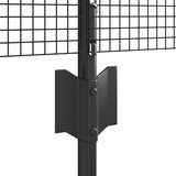  Zavarena žičana ograda s 44 U stuba siva 0.4x100 m čelik | shoptok.hr