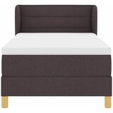  s opruga kutije Tamno smeđa 90 x 190 cm tkanina | shoptok.hr