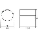 Braytron bela zidna lampa 2xGU10 | ePonuda.com