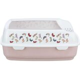 Pijesak WC posoda za mačke z visokim robom 38x20x50 cm roza | Shoptok.si