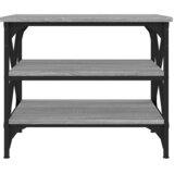  Bočni stolić siva boja hrasta 55x38x45 cm od konstruiranog drva | shoptok.hr