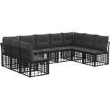  Set vanjskih sofa Crna Poliester - Crna bez stola | shoptok.hr