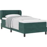 Box Spring Krevet s Madracem Tamnozelena 80x200 cm Baršun | shoptok.hr