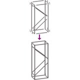  stojalo za drva črno 40x25x100 cm hladno valjano jeklo | Shoptok.si