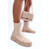 Boto Women's Leather Ankle Boots Beige Nialee | ePonuda.com