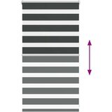 vidaXL Zavjesa zebra crna 80x100 cm širina tkanine 75,9 cm poliester | shoptok.hr