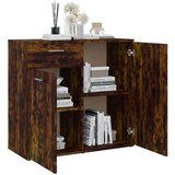  Komoda boja dimljenog hrasta 80 x 36 x 75 cm konstruirano drvo | Eponuda.ba