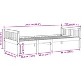  Dječji krevet bez madraca 80 x 200 cm masivna borovina | shoptok.hr