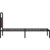  Okvir kreveta bez madraca smeđa boja hrasta 75x190 cm drveni | shoptok.hr