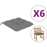 vidaXL Blazine za stole 6 kosov sive 50x50x7 cm blago Cene