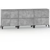 Maison Chic Komoda - Predalnik 3 kosa betonsko siva 60x35x70 cm inženirski les, (21721715) | Shoptok.si