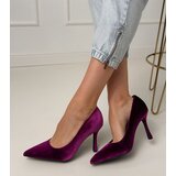 D/CEO Purple Velvet Stiletto Pumps Bales | shoptok.hr