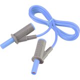 Voltcraft Visokofleksibilni varnostni merilni kabel [lamelni vtič 4 mm - lamelni vtič 4 mm] 1 m modre barve MSB-501 10 A, (20422607) Cene