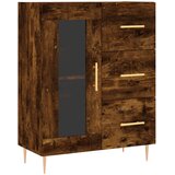 Maison Chic Komoda - Predalnik dimljeni hrast 69,5x34x90 cm inženirski les, (21718295) | Shoptok.si