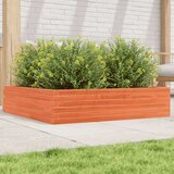  Vrtno cvetlično korito voščeno rjavo 100x100x23 cm borovina | Shoptok.si