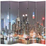  Sklopiva sobna pregrada sa slikom New Yorka noću 200 x 170 cm | shoptok.hr