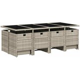  13-dijelni vrtni blagovaonski set s jastucima svijetlosivi | shoptok.hr