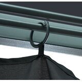  Sjenica sa zastorom 300 x 300 cm antracit aluminijum | shoptok.hr