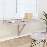 vidaXL Zložljiva stenska miza betonsko siva 100x60x56cm inženirski les | Shoptok.si