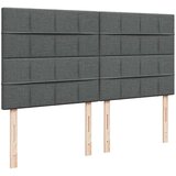 vidaXL Otomanski posteljni okvir z vzmetnico siv 160x200 cm blago | Shoptok.si