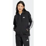 Adidas Športna jopa na zadrgo črna / bela | Shoptok.si