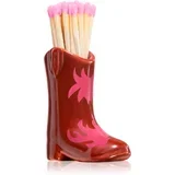 Cowboy Boot Match Holder šibice Red & Pink Flame 25 kom