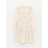 LC Waikiki Girls' Turtleneck T-Shirt and Dress